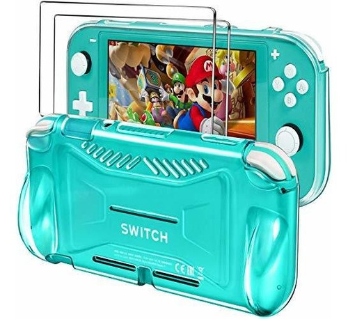 Carcasa Con Agarre Para Nintendo Switch Lite Transparente