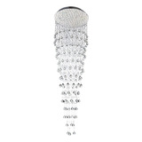 Lustre Cascata Chuva Cristal K9 Ø60x180cm