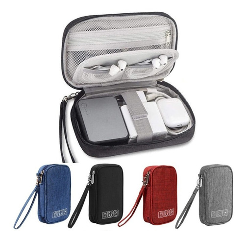 Case Estojo Para Fone Carregador Usb Porta Acessórios Eletro