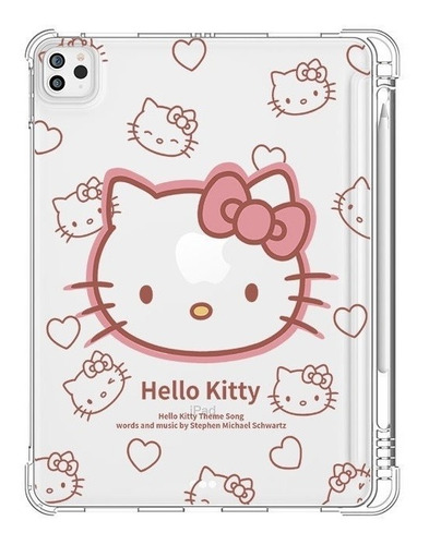 Capa Hello Kitty Para iPad Capa Com Lápis Tampa