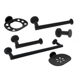 Kit Baño Bronce Negro Currao Palermo X 6 Piezas