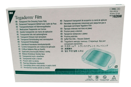 Tegaderm 10x12 3m Film Transparente 1626w 10x12cm X 50 Films