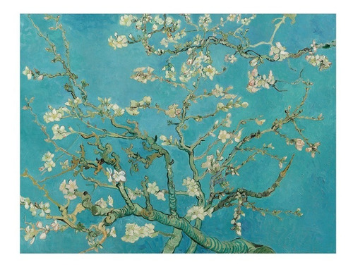 Vinilo Decorativo 60x90cm Van Gogh Almendro En Flor