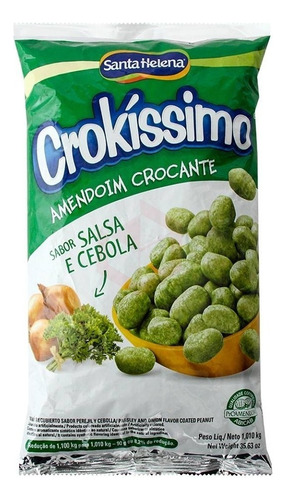 Amendoim Crocante Salsa E Cebola Crokíssimo Pacote 1,010kg