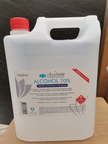 Alcohol Higienizante Bidon Liquido 70°