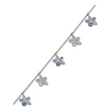 Pulsera Brazalete Swarovski Modelo Charm Flowers - Original