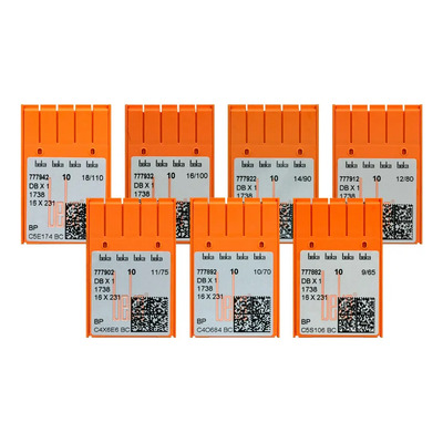 100 Agujas Beka 16x231 Bp Máquina Coser Recta Cabo Delgado Color Plateado | Envío gratis