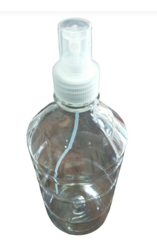 Botella Plastica Pet Transparente 1lt Con Atomizador X 5u.