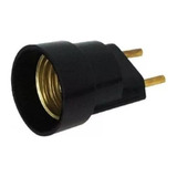 Bocal Soquete E-27 C/ Plug Macho P/ Tomada Adaptador Lâmpada