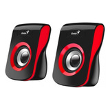 Parlante Genius Sp-q180 Usb Rojo