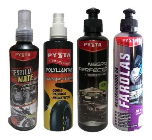 Kit Pysta Limpieza Vehicular 4 Productos Promo