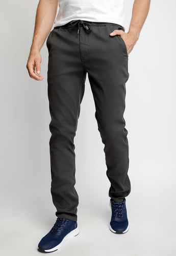 Pantalón Hombre Jogger Indiana Gris Oscuro Fw2023 Ferouch