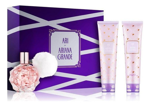 Set De Perfume Ariana Grande Ari Edp 100 Ml Para Mujer, 3 Un