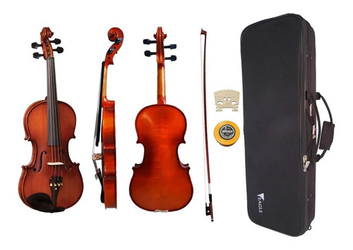Violino Eagle Envelhecido Ve-244 +case+breu+arco