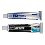 Gel Dental Proactive Preto + Gel Prowhite Branqueadores 