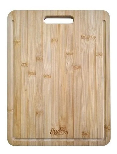 Tabla Picar Madera Bambu 40x30 Cm Cortar Cocina Hudson Zztt