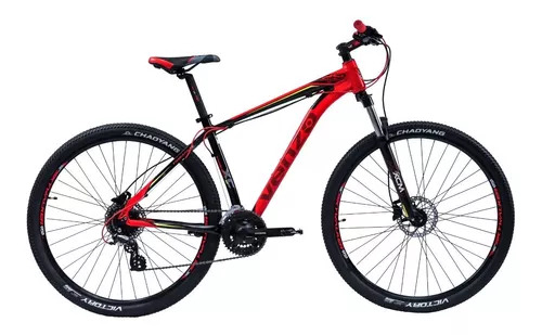 Mountain Bike Venzo Primal Xc  2021 R29 S 24v Frenos De Disco Hidráulico Cambios Sensah Mx8 Color Negro/rojo/amarillo  