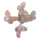 Creatividad Horquillas Mariposa Transparente