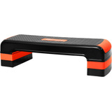 Step Banco Elevador Aerobics Fitness Crossfit Ajustable Color Negro Y Rojo