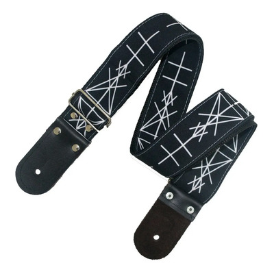 Vikingo - Tahalí Strap Para Guitarra O Bajo Color Negro | Meses sin interés