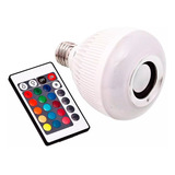 Lampada Bluetooth De Led Caixa De Som C Controle 12w Rgb