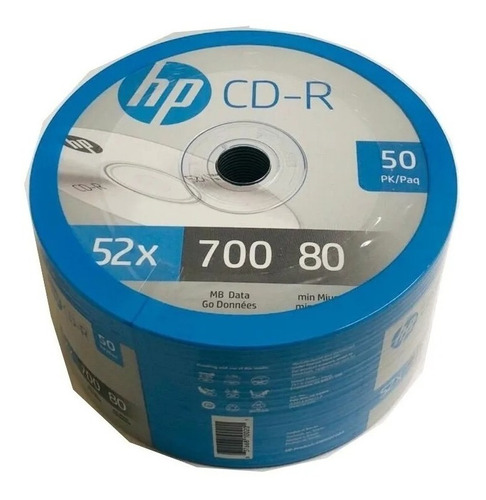 Disco Virgen Cd-r Hp Original Con 50 Piezas Con Logo