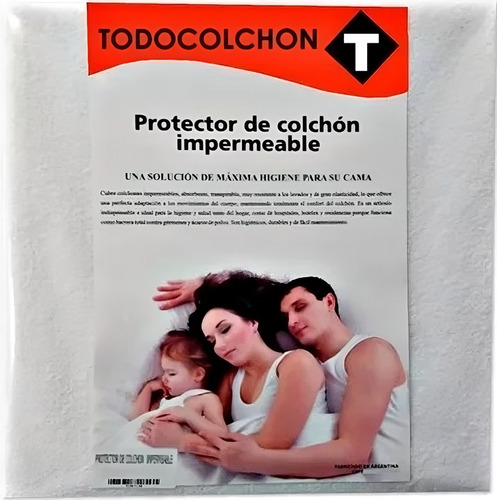 Cubre Colchon Impermeable Toalla Y Pvc 160x200 Todocolchon 