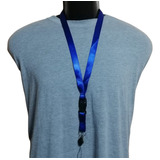 Azul Rey - 10 Lanyard 2cm X 45cm Para Porta Credencial