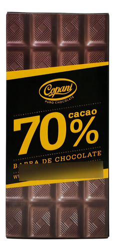 Barra De Chocolate 70% Cacao Copani