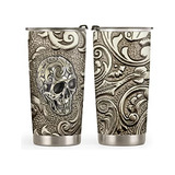 Vasos De Vaso Con Calavera Celta Vikinga Impresos De 20 Oz C