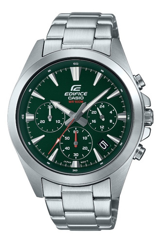 Reloj Casio Hombre Efv-630d-3 Edifice Acero Sumergible Fecha