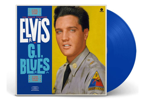 Lp Colorido Elvis Presley Gi Blues Lacrado Europeu