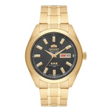 Relógio Orient Masculino Automático 469gp075 G1kx Dourado Cor Do Fundo Grafite