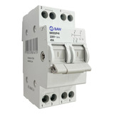 Baw Sm3d2p40 Llave Selectora Conmutadora 3 Posiciones 40 Amp Riel Din Color Blanco