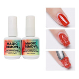 Removedor Magico Para Retiro Gel Semipermanente Kit De 2pzs