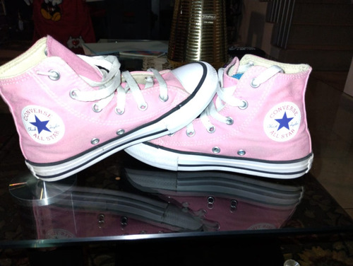 Tenis Converse Chuck Taylor Caña Alta Rosa Talla 19