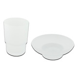 Plato Jabónera + Vaso Cepillero Para Baño Súper Combo