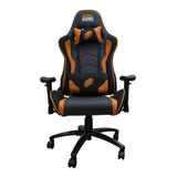 Cadeira Gamer Oex Gc400 Couro Sintetico 120kg Preto Laranja