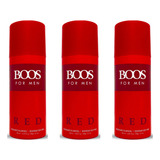 Desodorante Boos Red For Men X 3 Un