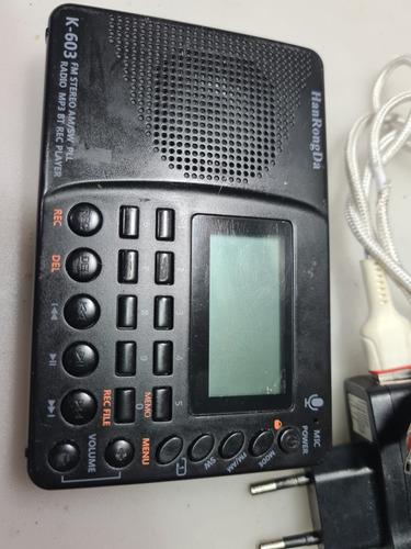 Rádio Receptor Hanrongda K-603 Am Fm Ondas Curtas Condefeito