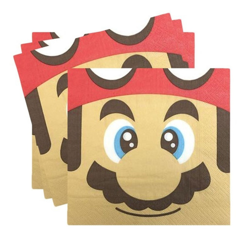 Servilletas De Papel Para Decoración Motivo Super Mario