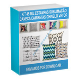 Kit 45 Mil Estampas Sublimação Camiseta Chinelo E Canecas