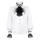 Camisa Plisada I Blouse Para Hombre, Ropa Medieval, Estilo S