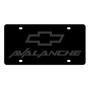 Chevrolet Avalanche Placa De Licencia En Acero Negro