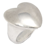 Anillo Inflado De Corazón Plata 925