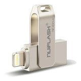 Memoria Pendrive Para iPhone Y iPad 128gb Usb 3.0 Llavero Color Gris