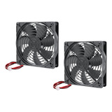 Paquete De 2 Ventiladores De Computadora De 4 724 In Y 12 V