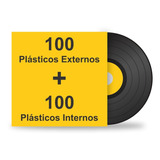 200 Plásticos Interno Externo. Proteção Para Lp Disco Vinil