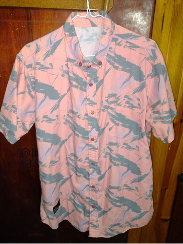 Camisa Tibp Manga Corta Hawaiana No Billabongg No Rusty