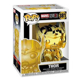 Figura De Acción  Thor Ms10 - Gold Chrome 33518 De Funko Pop!